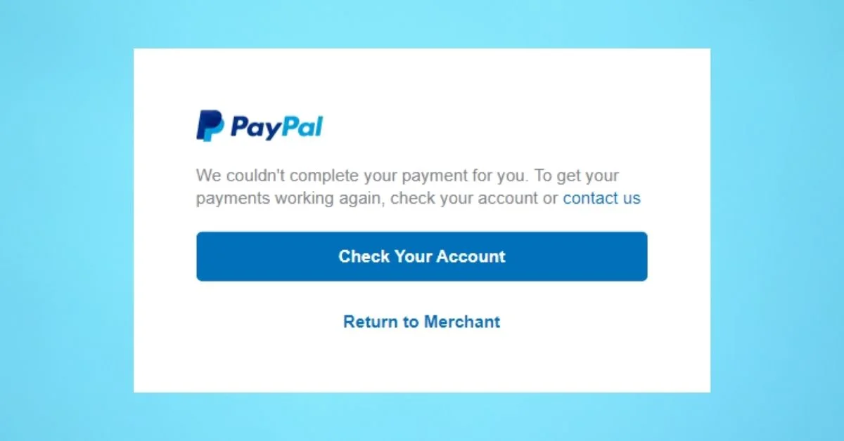 PayPal Payment issue